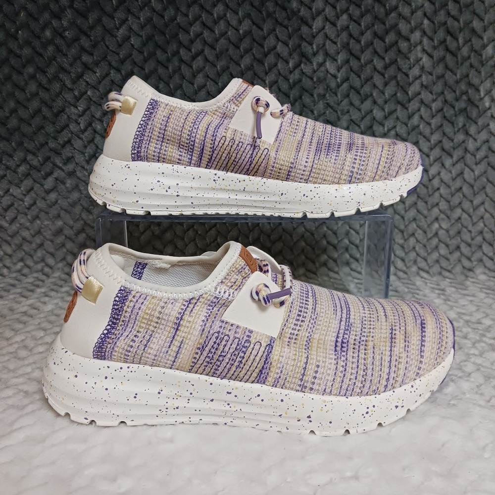 Hey Dude Women's Sneakers Shoes Egret Multicolor Sirocco W Knit Size 6 - Picture 1 of 10
